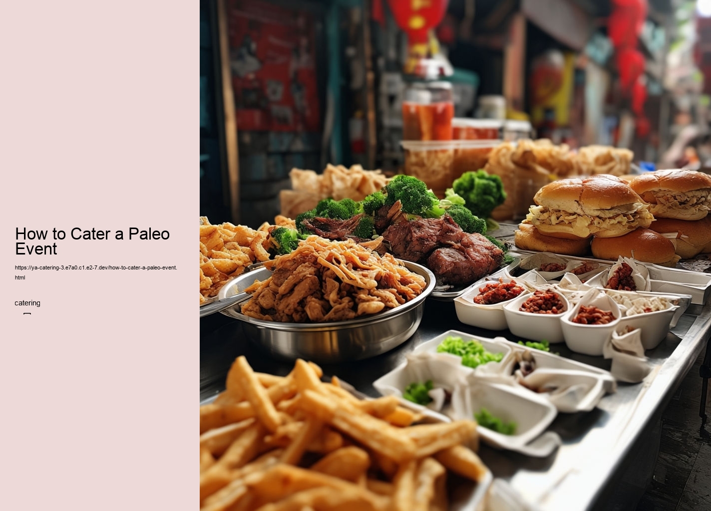 How to Cater a Paleo Event