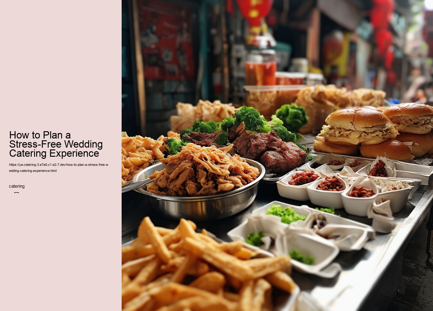 How to Plan a Stress-Free Wedding Catering Experience